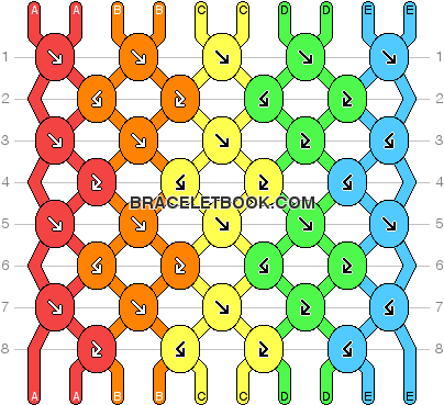 Friendship Bracelet Pattern- But Maybe Instead Of Rainbow - Church Of San Giovanni Battista (430x376)