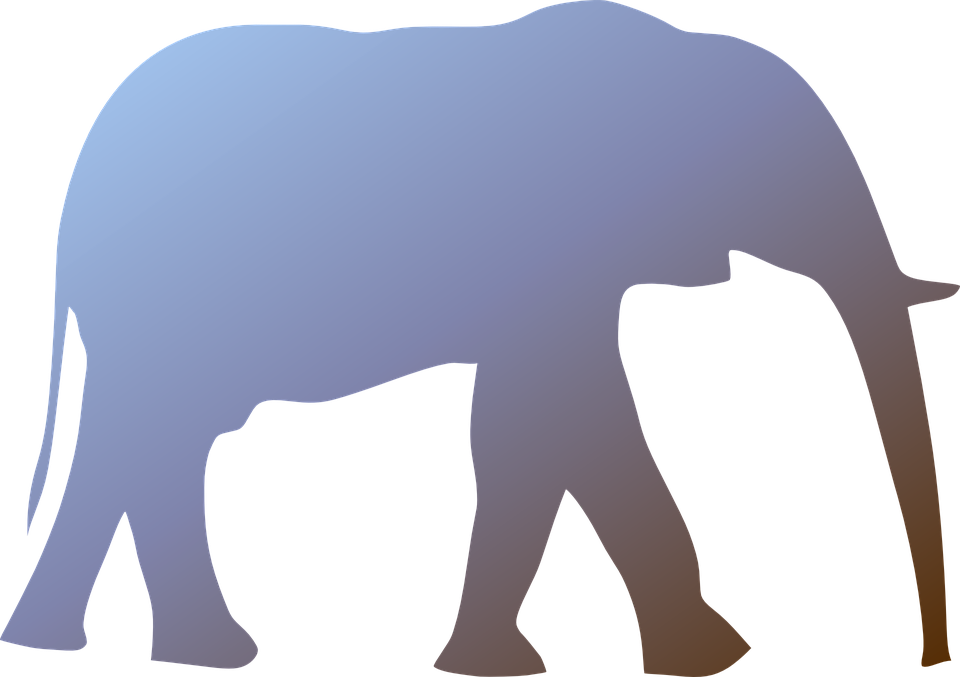 Circus Elephant Clipart 19, Buy Clip Art - Elephant Clipart Black And White (960x677)