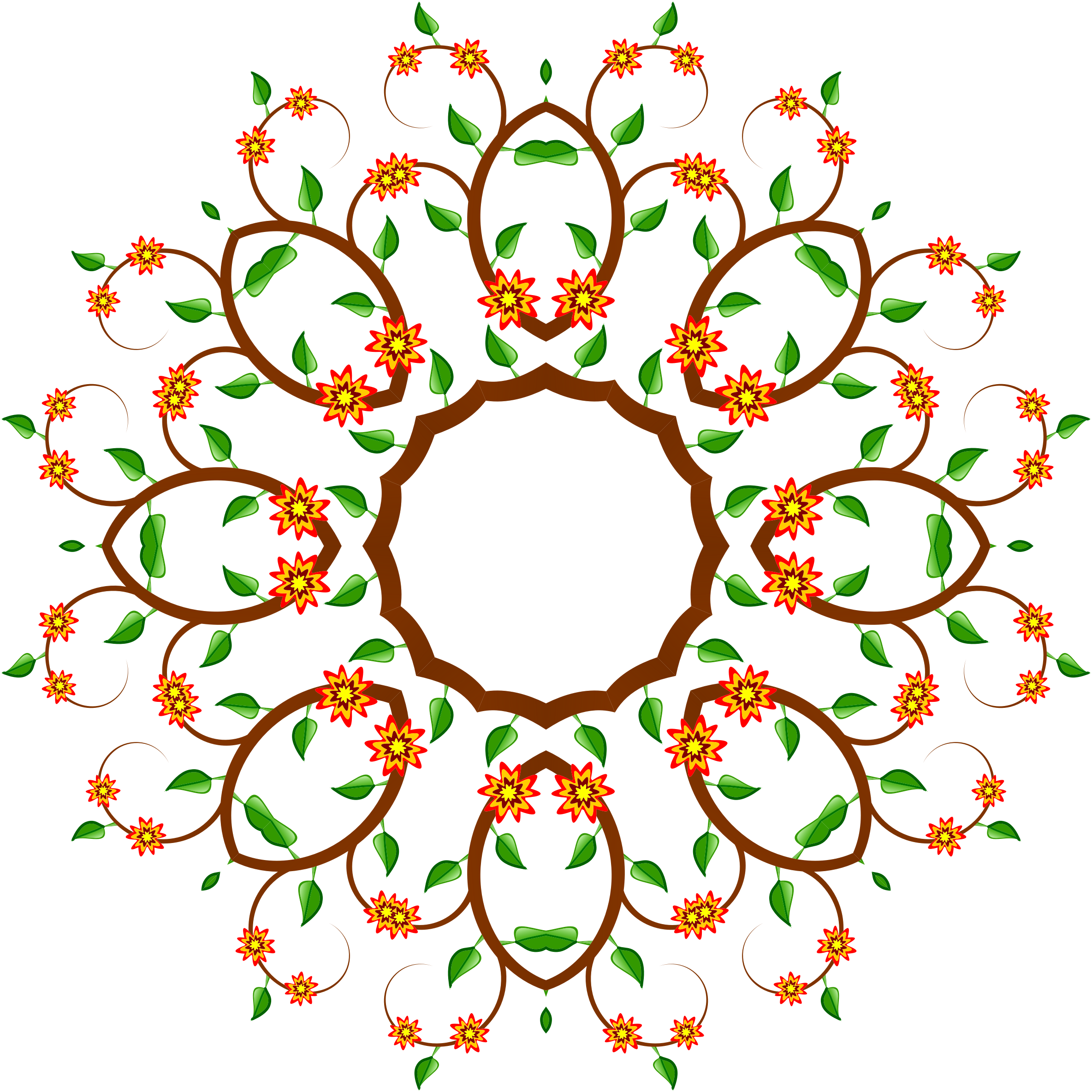 Floral Tree Design 7 - Floral Tree Design 7 (2368x2368)