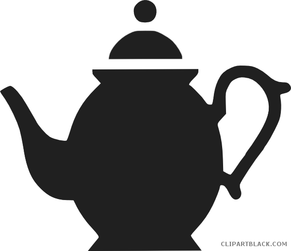 Teapot Tools Free Black White Clipart Images Clipartblack - Tea Pot Clip Art (600x517)
