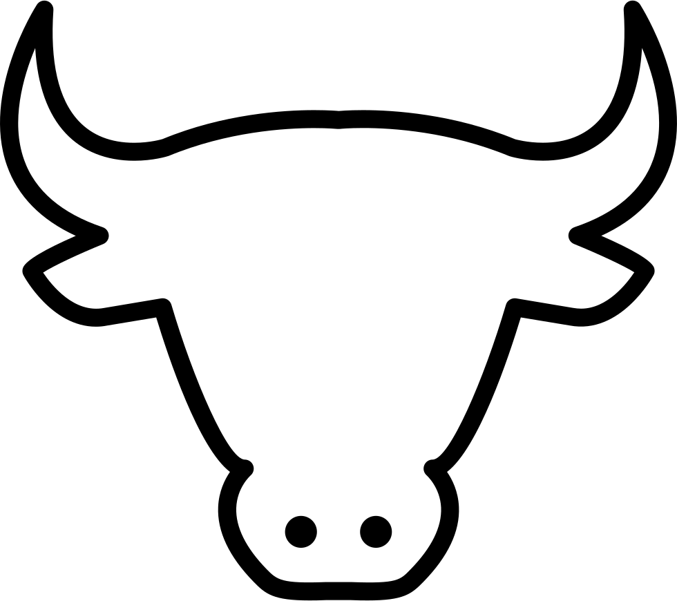 Cow Head Outline Svg Png Icon Free Download - Animal Outline (980x870)