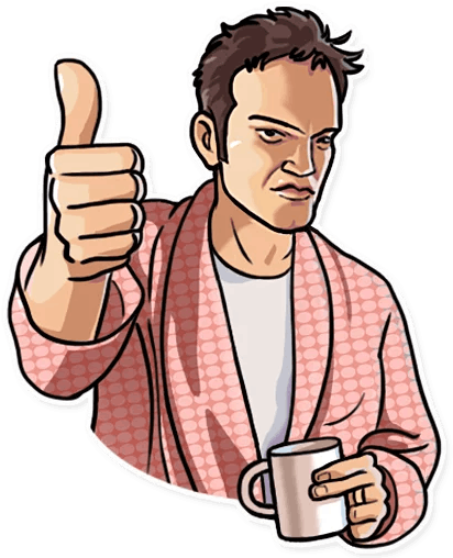 Transparent Png Sticker - Криминальное Чтиво Стикер (512x512)