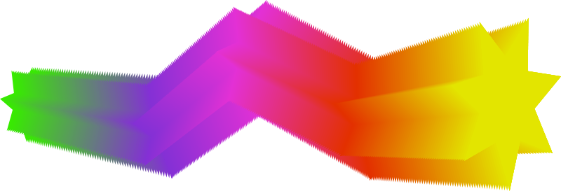 Similar Clip Art - Gif Rainbow Star (800x273)