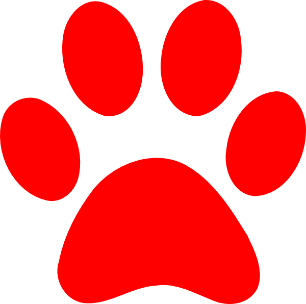 Blues Clues Red Paw Clip Art - Paw Patrol Paw Print (600x596)