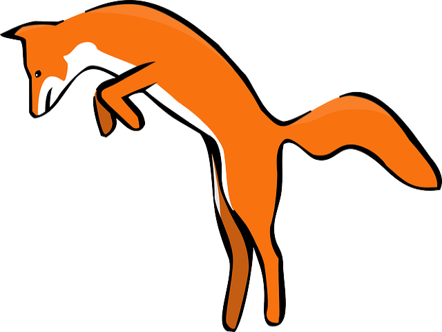 There Was A Fox Roaming Around The Jungle In Search - Transparent Background Fox Clipart (640x480)