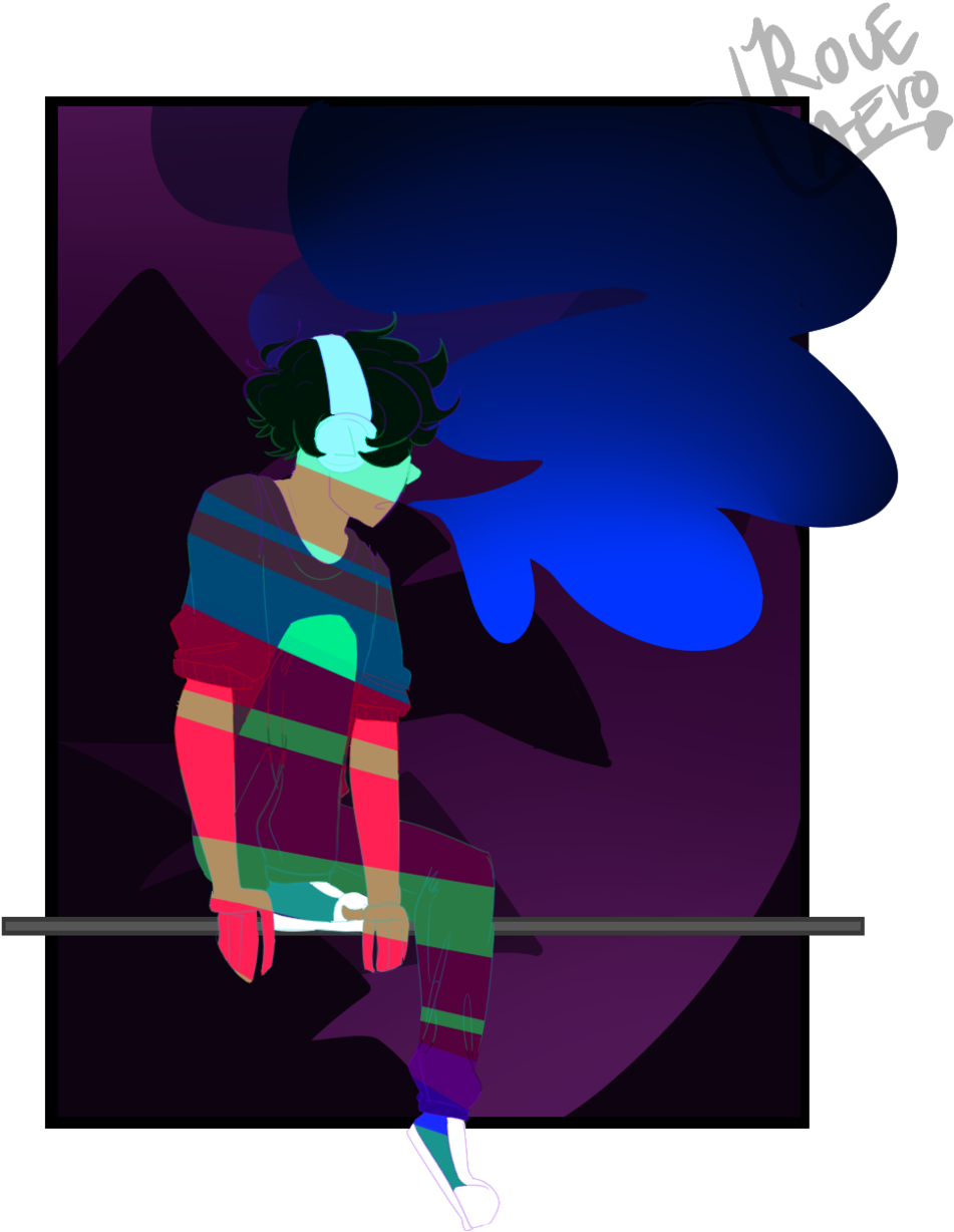 Micheal Mell Probably Listens To Vaporwave By Roueaeroica - Graphic Design (1024x1284)