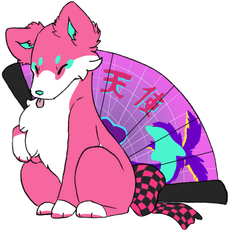 Vaporwave Ych By Mitsuyotsukaze - Cartoon (931x859)