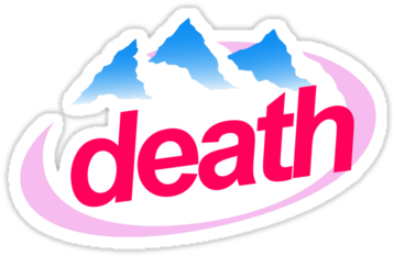 Death Evian Cyberpunk Vaporwave Health Goth Png Image - Evian Death Png (375x360)