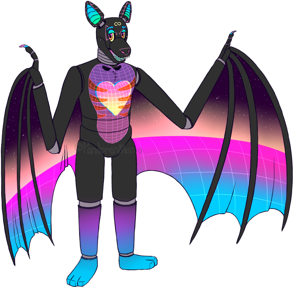[g] Vaporwave Bat - Vaporwave (1000x1000)