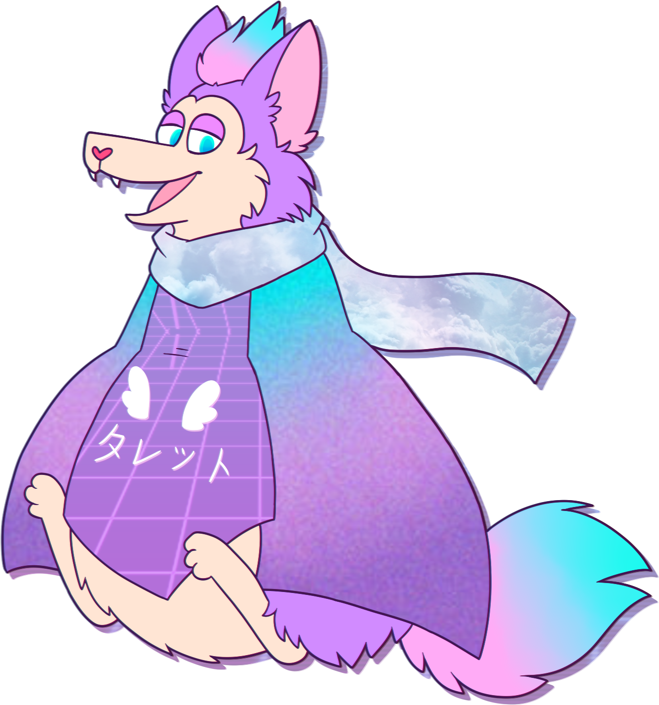 Vaporwave By Lemmingland Vaporwave By Lemmingland - Cartoon (1389x1473)