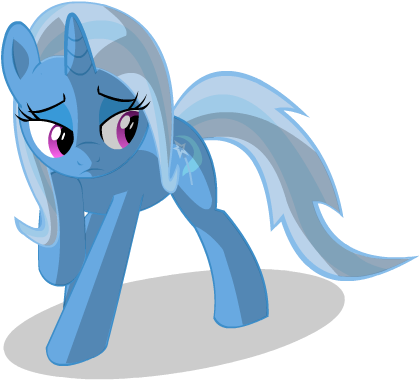 Mylittlepony Trixie By Cartoontiger - Mlp Trixie Happy (550x400)