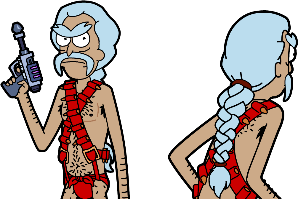 John Rick - Rick Zarchez - Dude Rick - Vaporwave Rick - Cartoon (1078x808)