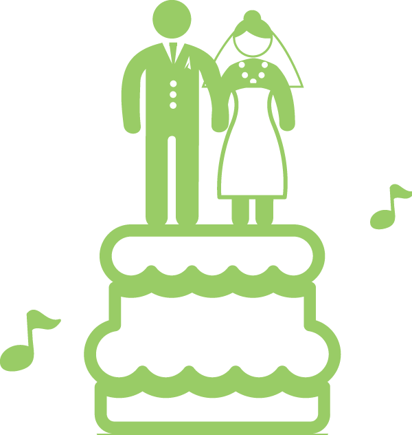 Club Clipart Wedding Dj - Married Couple Icons Png (600x632)