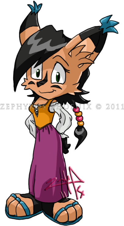 Nicole As Handmaiden Nineve By Zephyros-phoenix - Sonic And The Black Knight Nicole (438x778)