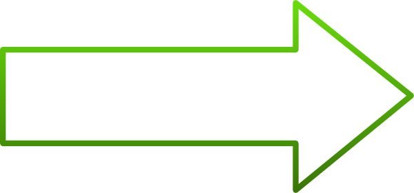 Right Arrow White With Green Border Clip Art At Clker - Black Arrow White Border (600x280)