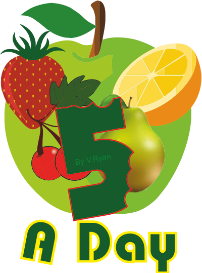 5 A Day Symbol - Examples Of 5 A Day (400x539)