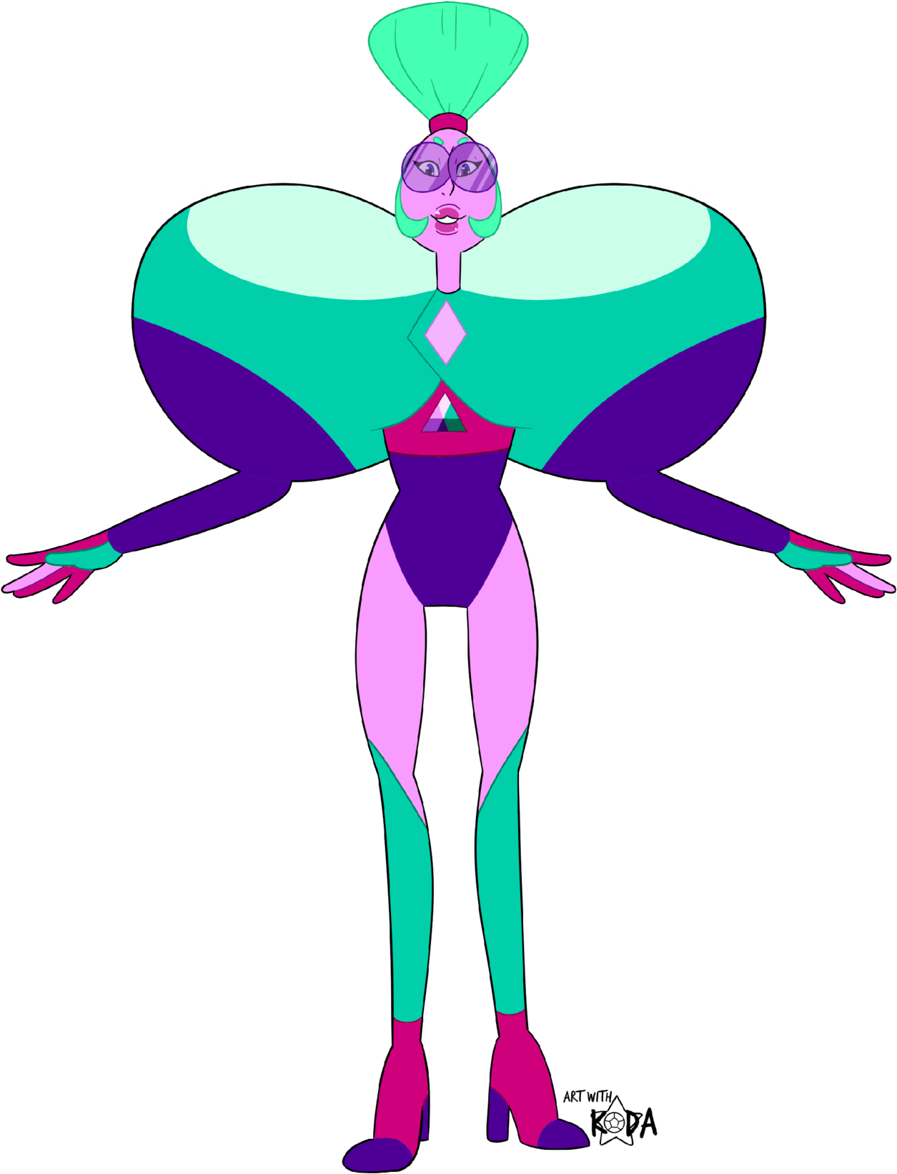 Steven Universe Steven Universe Fan Art Steven Universe - Steven Universe Alexandrite Fusions (1280x1706)