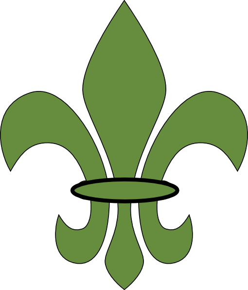 This Free Clip Arts Design Of Fleur De Lis Green - Clip Art (510x596)