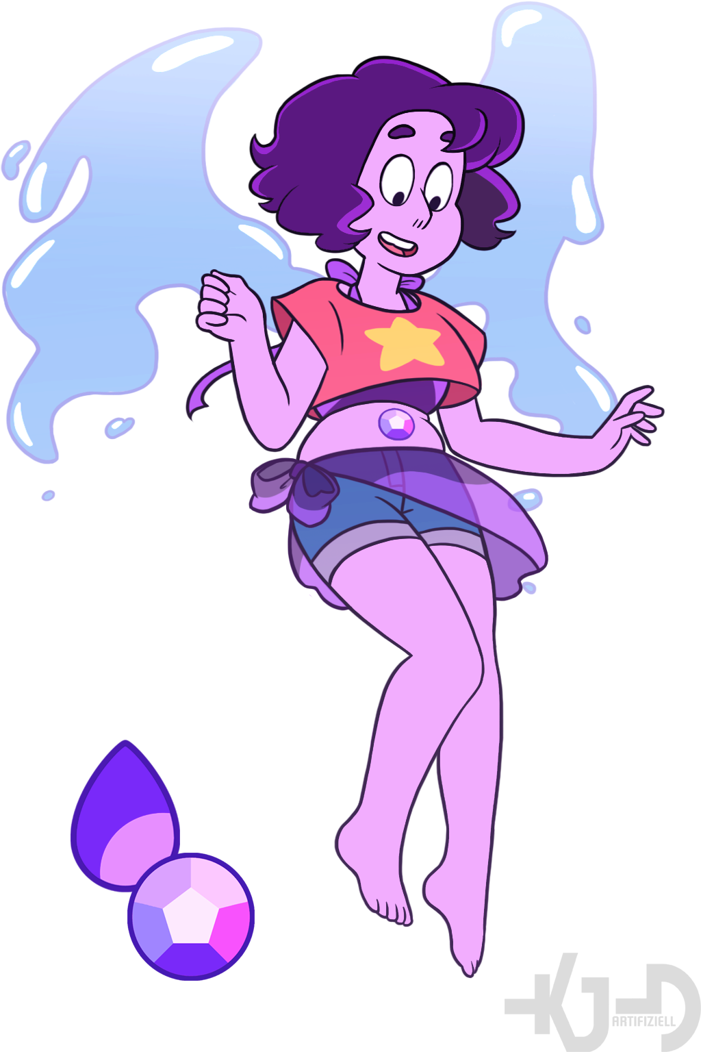 Steven Lapis Lazuli = Spirit Quartz - Lapis Steven Universe Fusion (1080x1652)