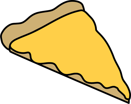 Cheese Pizza Slice - Pizza Slice Transparent Background (450x357)