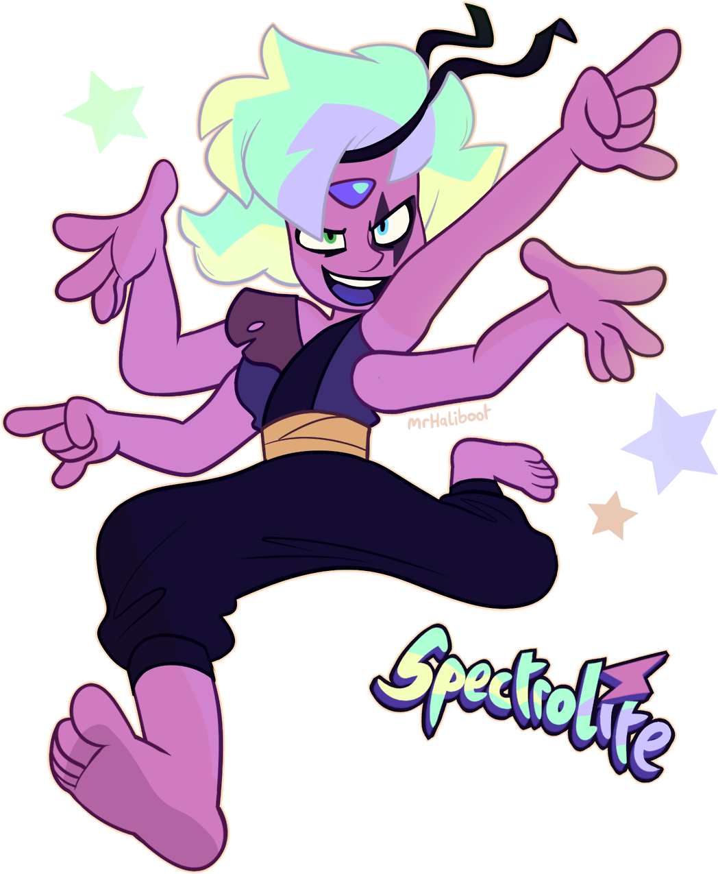 , Here's My Wild Take On Lapis And Peridot's Fusion, - Lapis And Peridot Fusion (1280x1394)