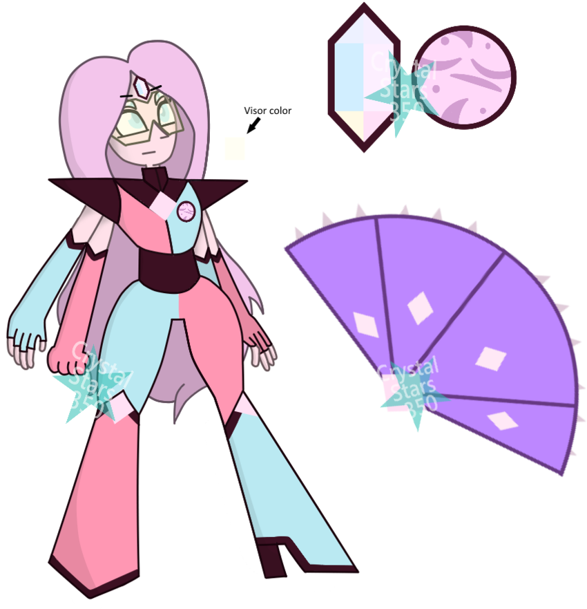 Steven Universe Oc Fusion Opal Aura Quartz By Crystalstars350 - Steven Universe Opal And Steven Fusion (894x894)