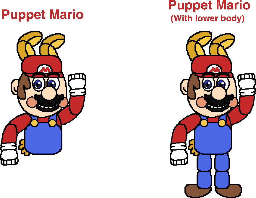 Puppet Mario By Sarahdefroggo225 - Fnas Mario (866x672)