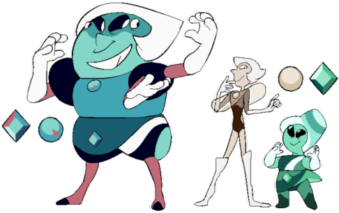 Chrysocolla, A Fusion Of The Mocha Pearl And The Chrysoprase - Fluorite Components Steven Universe (500x321)