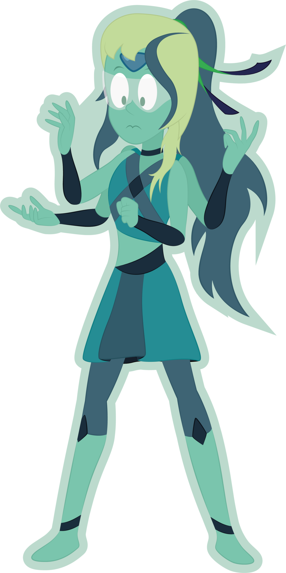 Steven Universe Oc Peridot Lapis Lazuli Fusion Lapidot - Steven Universe (959x1920)