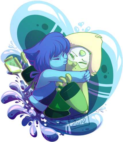 My Art Fan Art Su Lapis Lazuli Steven Universe Peridot - Steven Universe Peridot And Lapis Fan Art (500x522)