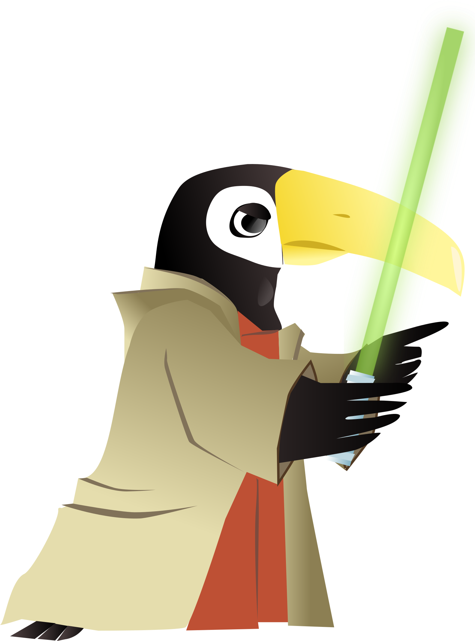 Free Photos > Public Domain Images > Toucan Jedi Master - Star Wars Animal Jedi (1662x2400)