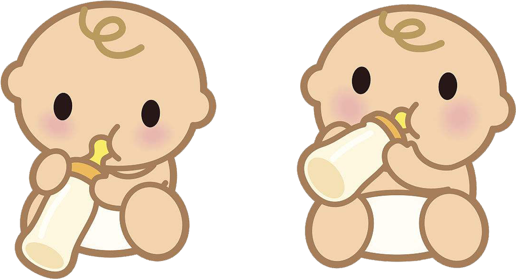 Breast Milk Infant Drinking - Baby Drinking Milk Cartoon Png - (1097x618)  Png Clipart Download