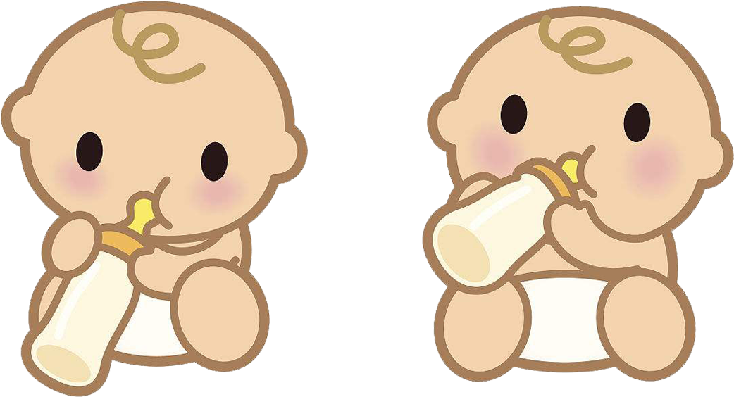 Breast Milk Infant Drinking - Baby Drinking Milk Cartoon Png (1097x618)