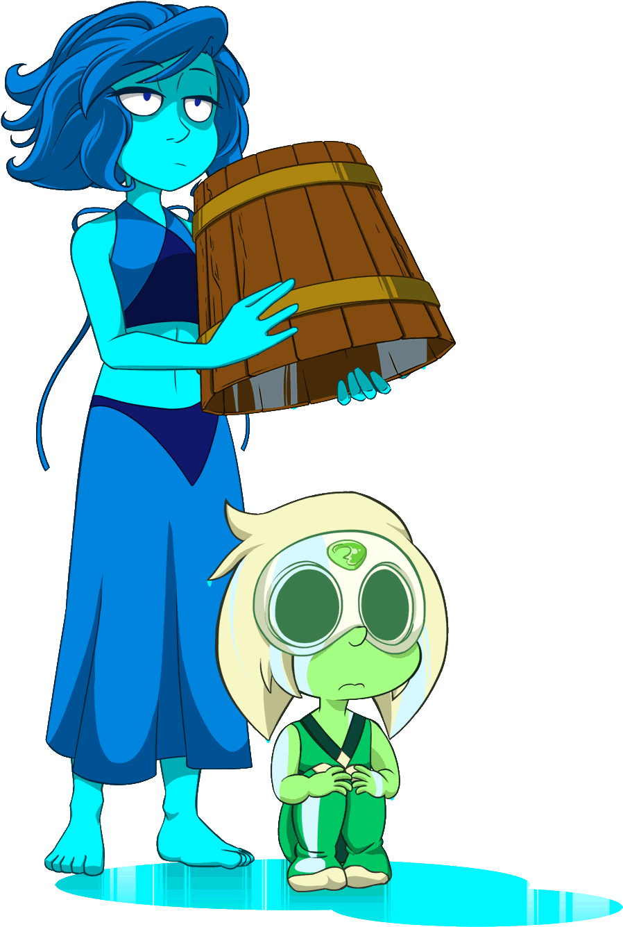 Bath Time By Dukestewart - Steven Universe Peridot Gif (1000x1419)