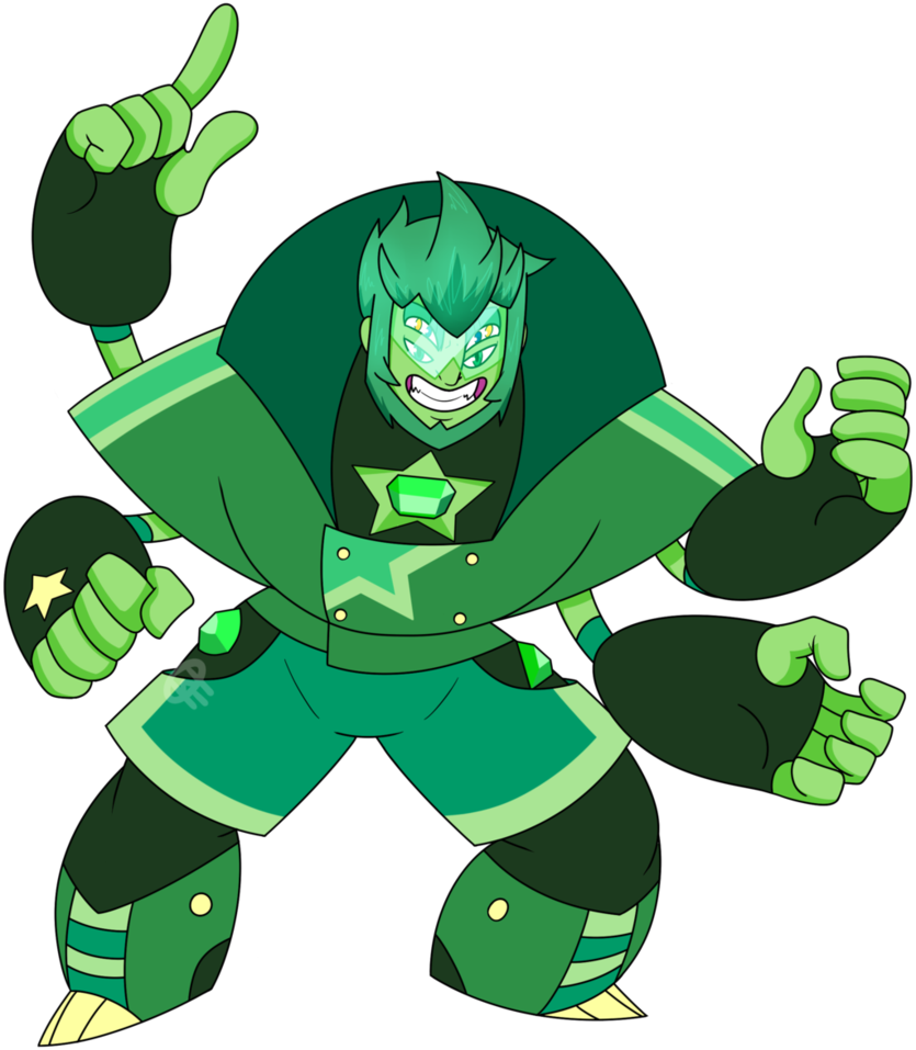 Suoc Gem Fusion- Uvarovite - Steven Universe Male Fusion (835x957)