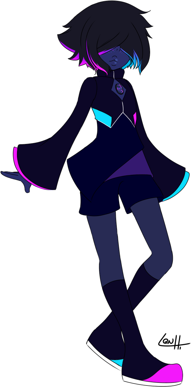 Black Opal Fusion By Lenhi - Steven Universe Dark Version (750x1350)