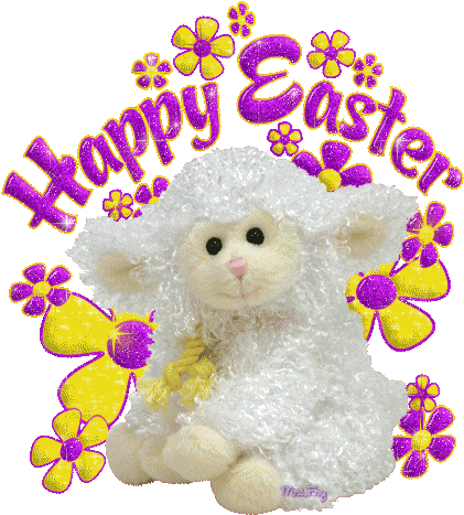 Cute Happy Easter - Animated Happy Easter Gif (451x487)