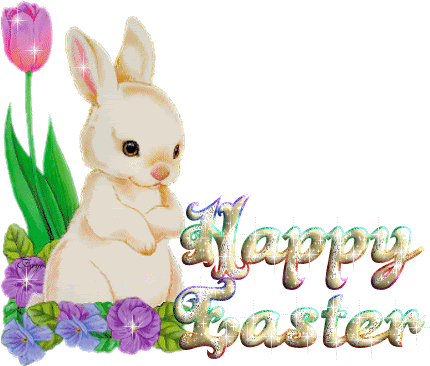 Happy Easter Bunny Gif - Happy Easter Gif Kiss (450x450)