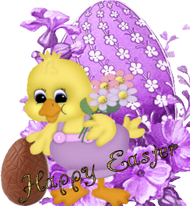 Happy Easter - Gifs Animated Glitter Easter (402x401)
