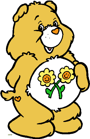 Friend Bear - Easy Care Bears Coloring Pages (356x533)