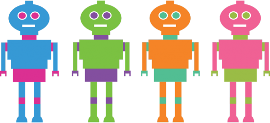 La Automatización De Procesos Mediante Robots O Rpa - Robots: Journal Log Doodle Sketch Drawing Note Book (552x251)