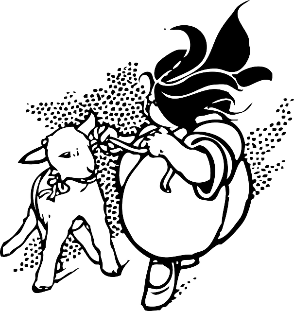 Wind, Lamb, Dress, Pulling, Leading, Pulls, Lead - Clip Art (605x640)