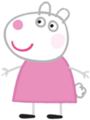 Related Pig And Sheep Clipart - Peppa Pig Characters (336x417)