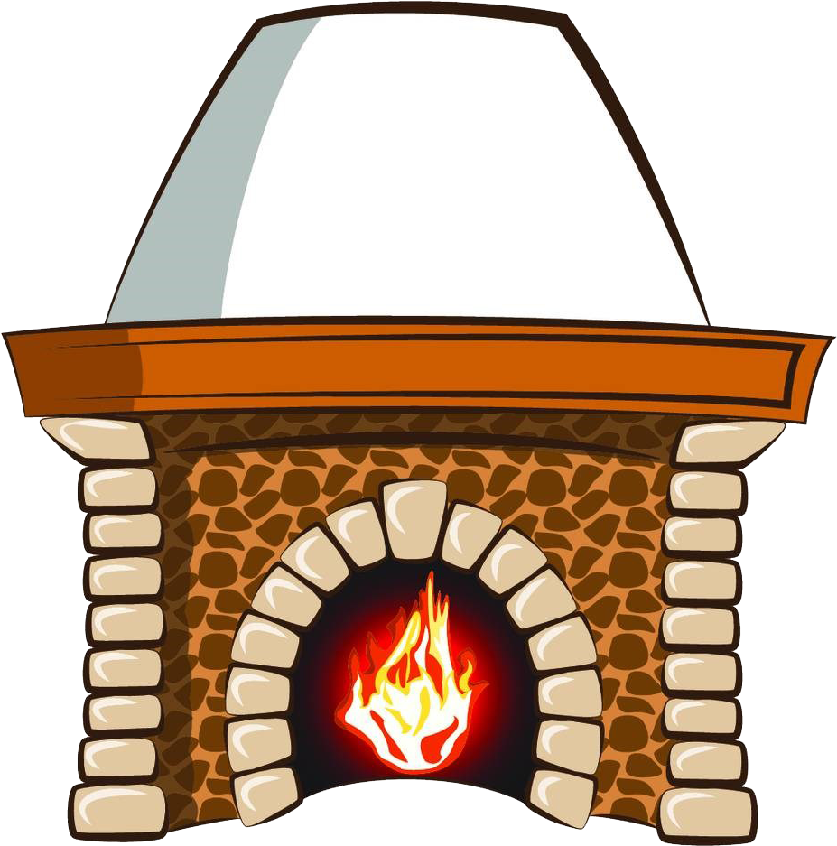 Fireplace Cartoon Royalty-free Clip Art - Krb Kreslené (1000x1000)