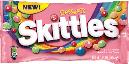 Skittles Desserts - Skittles Crazy Cores (500x500)