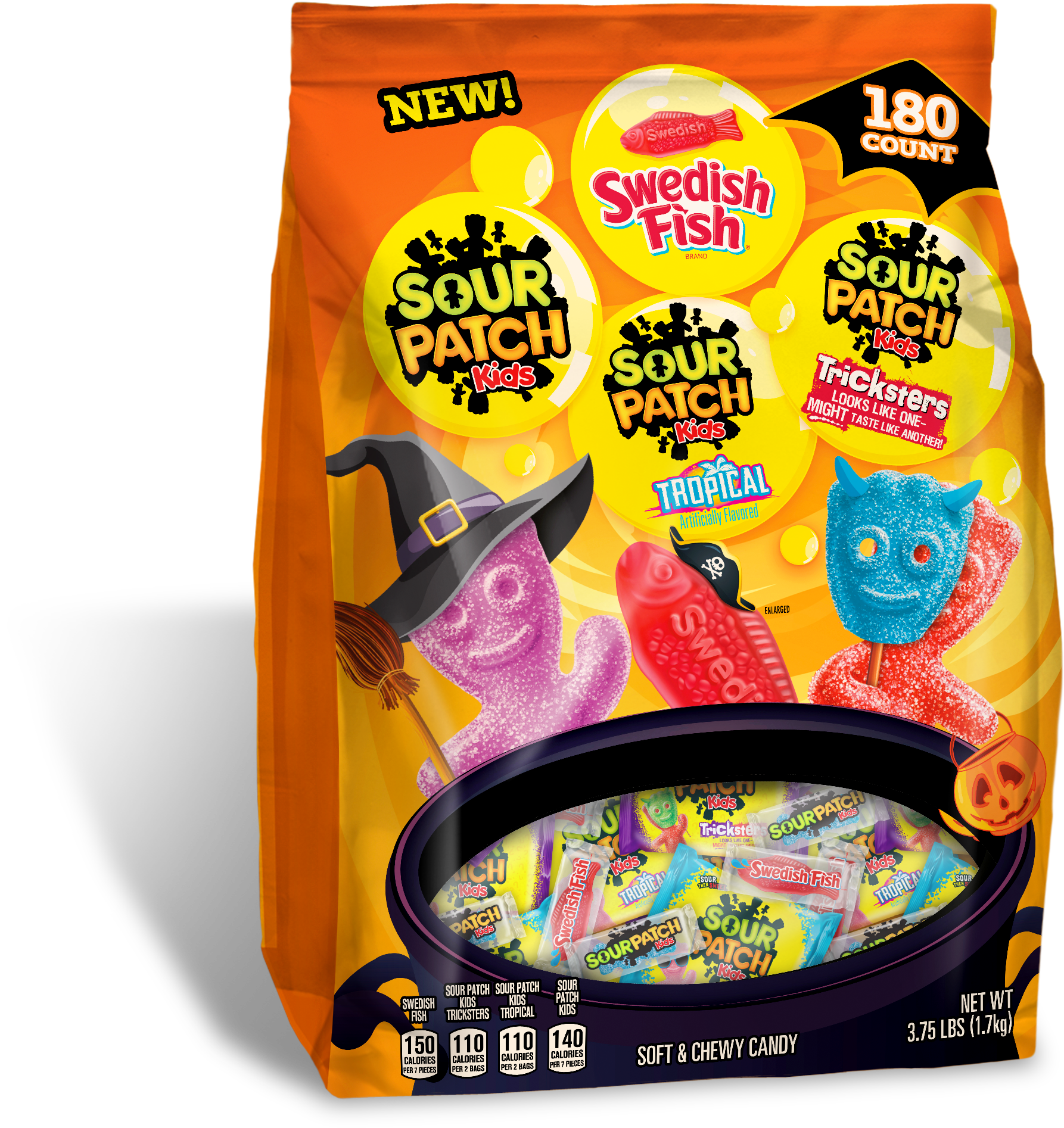 Sour Patch Kids Swedish Fish Variety Pack Candy 0 5 - Swedish Fish (1860x2100)