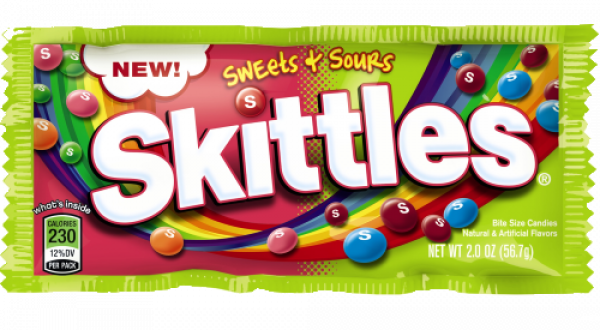Skittles Sweet Sour 2 Oz Buy It At Www - Skittles Sweets And Sours Candy - 2 Oz Packet (600x330)