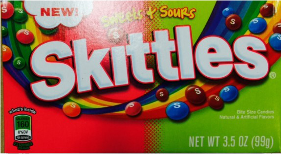 Skittles Sweet & Sours Box 99gram - Skittles Sweets & Sours (99g) (574x574)