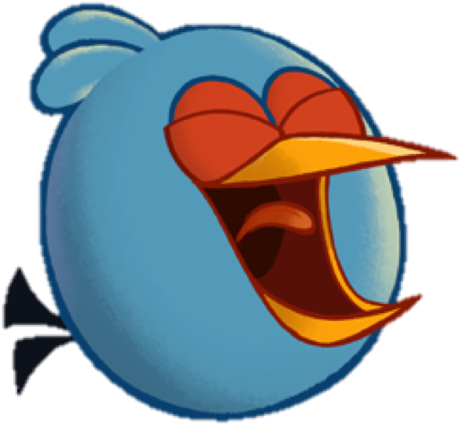 Laughing Blue2 - Angry Birds Toons The Blues (535x743)
