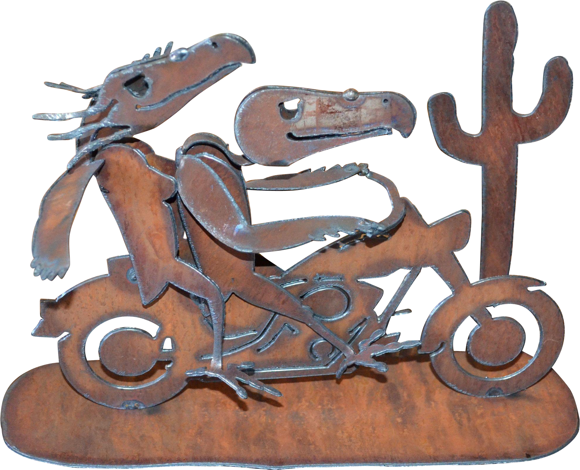 Awesome Scrap Metal Skull Bird Riding A Motorcycle - Art (1967x1967)